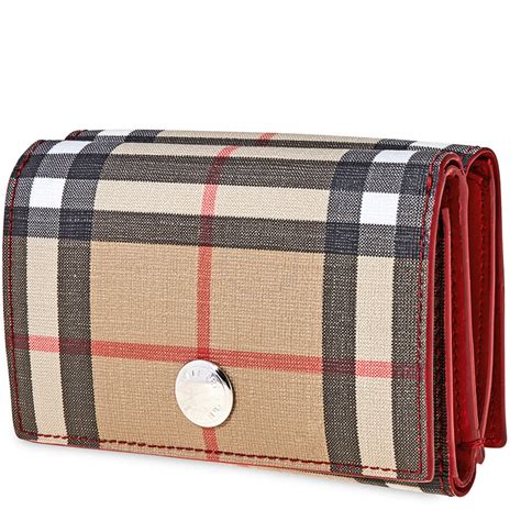 burberry small vintage check e canvas folding wallet|Burberry wallet men's vintage.